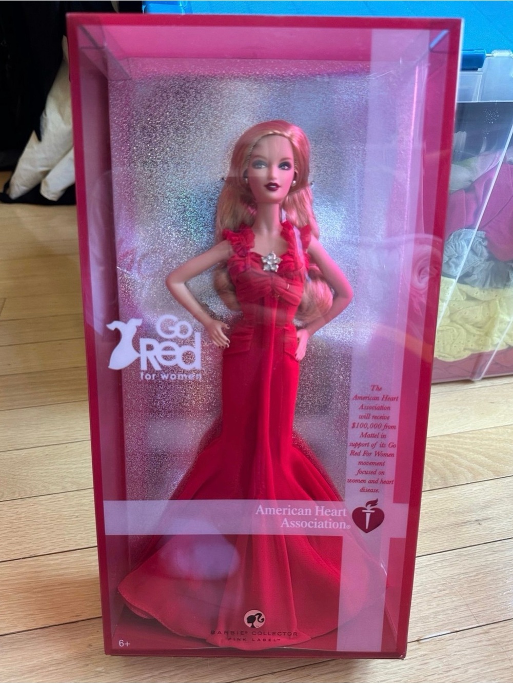 Barbie Go Red for Women Red Evening Gown Doll